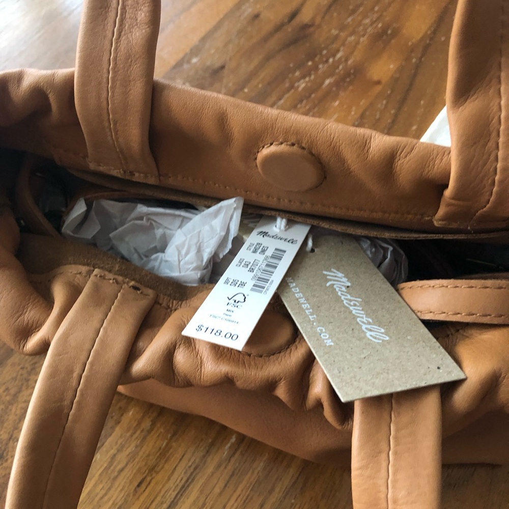 Madewell Caramel Leather Handbag